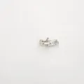 Silver U-shaped necklace clasp connector DIY jewelry making accessory hardware lock findings - Horsebit Buckle / White