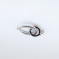 Silver metal jewelry clasp DIY connector for necklace bracelet pearl handmade accessories. - L / Silver