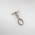 Silver metal OT clasp toggle fastener for DIY handmade necklace bracelet jewelry making - B White