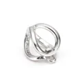 Silver pearl clasp multi-loop necklace connector jewelry finding accessory for DIY pearl jewelry - L / White Gold