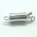 Silberner Laternenverschluss Schmuckverbinder fur DIY Halsketten, Armbander und Perlenzubehor. - Modell 601 / Silber