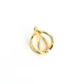 Gold Metal Multi-Ring Pearl Clasp Jewelry Connector Accessory for DIY Necklaces Parts - S / Gold