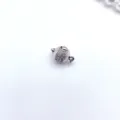 Rhinestone pearl round ball clasp for necklace bracelet DIY jewelry making accessories parts shiny - Three Row Rhinestones White