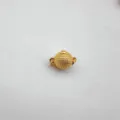 Gold plated round ball jewelry clasp DIY accessory for pearl necklace bracelet making findings - Textured Ball Gold