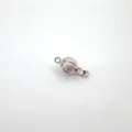 Matte spherical frosted pearl necklace clasp DIY jewelry bracelet sweater chain connector buckle - Color 850 / 8mm / White