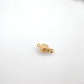 Gold matte spherical jewelry clasp sparkling sand DIY accessory for necklace bracelet - Color 850 / 8mm / Gold