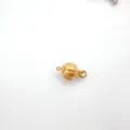Matte spherical necklace clasp gold sandblasted DIY jewelry finding variant for bracelet - Color 850 / 10mm / Champagne Gold