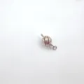 Silver matte spherical ball clasp for DIY pearl necklace bracelet jewelry making accessories. - Color 837 / 8mm / White