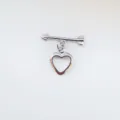 Metal arrow and heart charm pendant DIY jewelry making accessories for bracelets and necklaces - Double G White