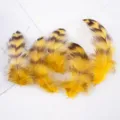 Colorful natural pheasant feathers for DIY crafts dream catchers jewelry making decoration. - Golden Yellow (approx. 100pcs)