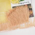 10-13cm ostrich feather fringe trim for clothing decoration, costume design, and DIY crafts. - 05