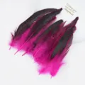 Plumas de cola de gallo de colores 12-20cm material de manualidades para tocados y juguetes - Rosa rojo