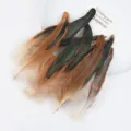 Plumas de gallo coloridas artesanía DIY natural plumas decorativas material de juguete para gatos - Color Natural