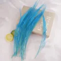 Blue peacock feather wedding party home decoration floral arrangement craft DIY supply - Lake Blue