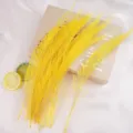Yellow decorative feathers for floral arrangement craft diy party ornament accessories. - Yellow