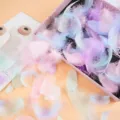 Pastel colorful feathers for DIY craft, wedding, party balloon filler and decoration. - Macaron Color