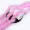 Bande de boa en plumes roses pour l'artisanat, la création de costumes et la décoration. - Rose