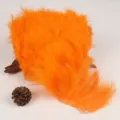 Orange turkey feather trim fringe for DIY sewing crafts costume dress apparel accessories - Orange 1m