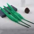 Green large feather DIY craft material decorative feather plume for handmade art accessories - Grass Green