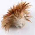 Brown feather craft DIY handmade accessory feather shuttlecock cat teaser accessory - Natural Color