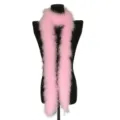 Pink feather boa fluffy feather strip thick costume accessory for party wedding decoration - Pink