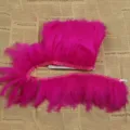 Hot pink feather trim craft marabou feather ribbon for DIY clothing costume sewing decoration - Rose Red