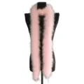 Fluffy pink feather boa, thick and dense feather strip for party, costume, and clothing accessories. - Light Pink