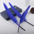 Ζωντανό μπλε φτερό DIY υλικό πένας χειροτεχνίας προμήθειες για δημιουργική διακόσμηση - Μπλε ζαφείρι