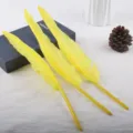 Κίτρινα φτερά χειροτεχνίας DIY υλικά φτερών, σετ τριών τεμαχίων για χειροποίητη τέχνη. - Κίτρινο
