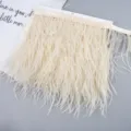 Ostrich feather trim fringe for sewing crafts, DIY apparel decoration and wedding dresses. - 16