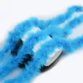 Bordatura di boa in piuma blu brillante per artigianato fai da te bouquet abbigliamento - Blu lago