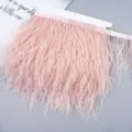 Pink ostrich feather trim ribbon fringe for dress sewing DIY wedding craft decoration - 19