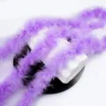 Boa di piume viola per decorazione di costumi artigianali e confezione bouquet, 1m. - Viola chiaro