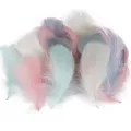 Colorful craft feathers for DIY decorations, festive party supplies and gift box fillers. - Morandi Light Mix, Approx. 100 Pcs