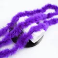 Boa di piume di tacchino viola soffici per confezioni floreali e costumi da festa. - Viola scuro