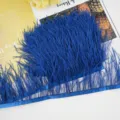 Ostrich feather fringe trim 10-13cm royal blue fluffy DIY garment sewing craft accessories 1m - 22