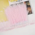 Pink ostrich feather trim fringe 10-13cm clothing craft decoration DIY sewing accessory - 23