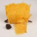 Yellow turkey feather trim fringe DIY craft clothing accessories dance dress hem decoration. - Golden Yellow 1m