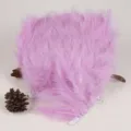 Light pink turkey feather trim fluff fabric edge DIY dance dress skirt accessory variant. - Light Purple 1m