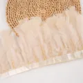 Wholesale 2m turkey feather trim ribbon for DIY apparel sewing and costume decoration accessories - #23 (Approx. 2 Meters)