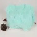 Mint green turkey feather trim fluffy fringe ribbon for DIY craft dance dress sewing decor - Light Blue Green 1 Meter