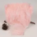 Pink feather trim fluffy marabou boa for DIY costume dress sewing craft accessories. - Champagne 1 Meter