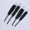 Schwarze silberne Bastelfedern DIY Gänsefedern Zubehör Variante zur schönen Auswahl. - Schwarz Und Silber