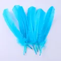 Leuchtende blaue Truthahnfedern Set für DIY Handwerk, Hochzeitsdeko und Kunstprojekte. - Seeblau