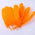 Leuchtend orange Bastelfedern für DIY Handarbeit Dekoration und kreative Kunstprojekte. - Orange