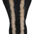Boa de plumas de pavo con tiras de oropel brillantes para decoracion fiesta Navidad - Café Claro