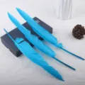 Μπλε φτερά χειροτεχνίας DIY φτερά χήνας για κοσμήματα φτερών κοστουμιών διακόσμηση - Μπλε της Λίμνης