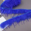 Blauer Federborte Band fuer DIY Handwerk Kleidung Naehkostuem Dekoration Zubehoer Material - Saphirblau