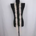 Boa de plumas rosa con espumillón brillante, tira de plumas de pavo suave para disfraces y fiestas. - Rosa carne
