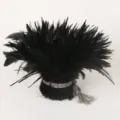 Black feather DIY hair accessory handmade craft decoration fluffy plume craft supply - Black